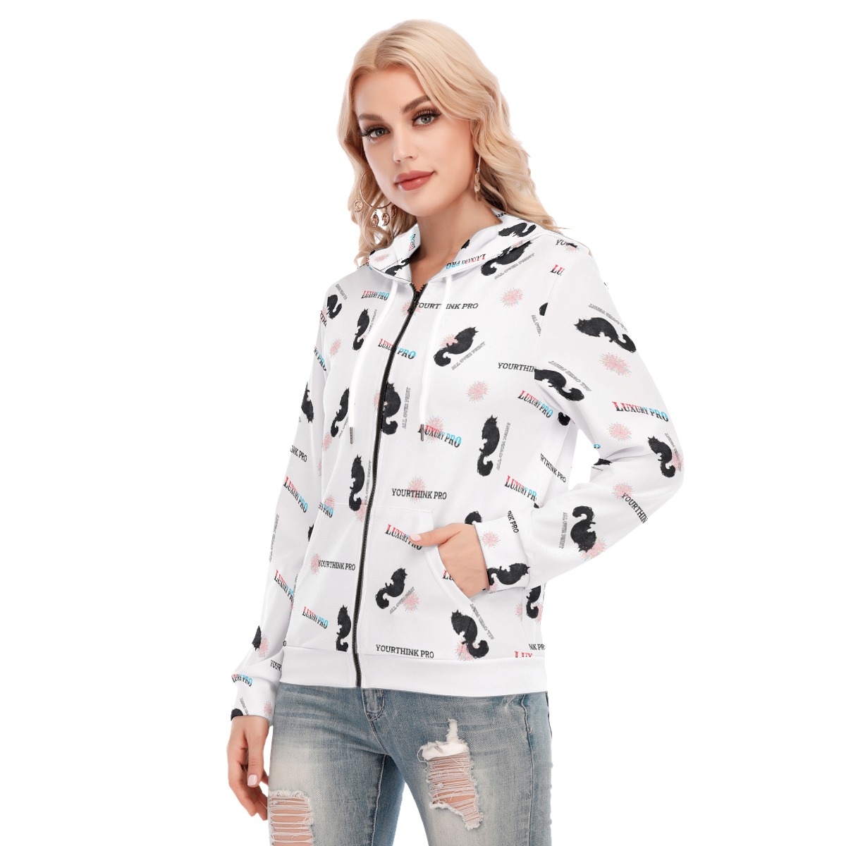 Women's Hoodie With Zipper