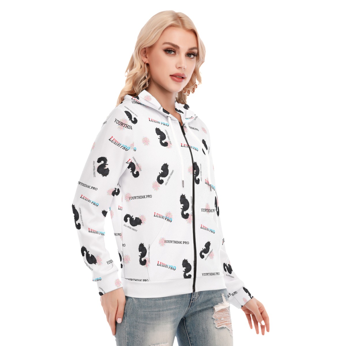 Women's Hoodie With Zipper