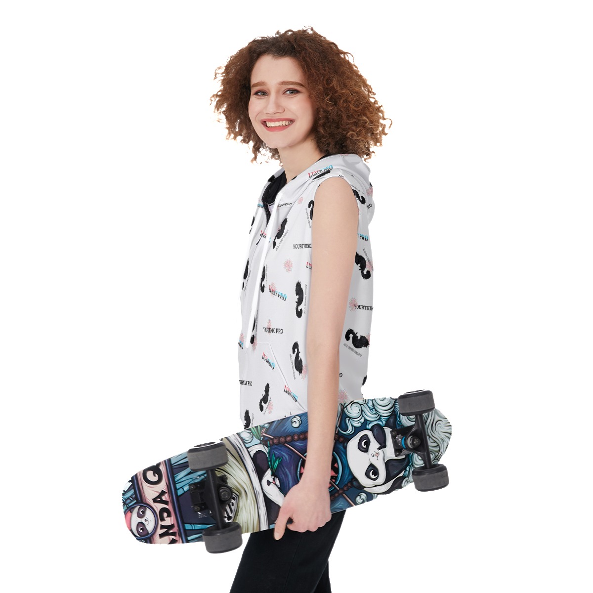 Women's Zip-up Sleeveless Hoodie