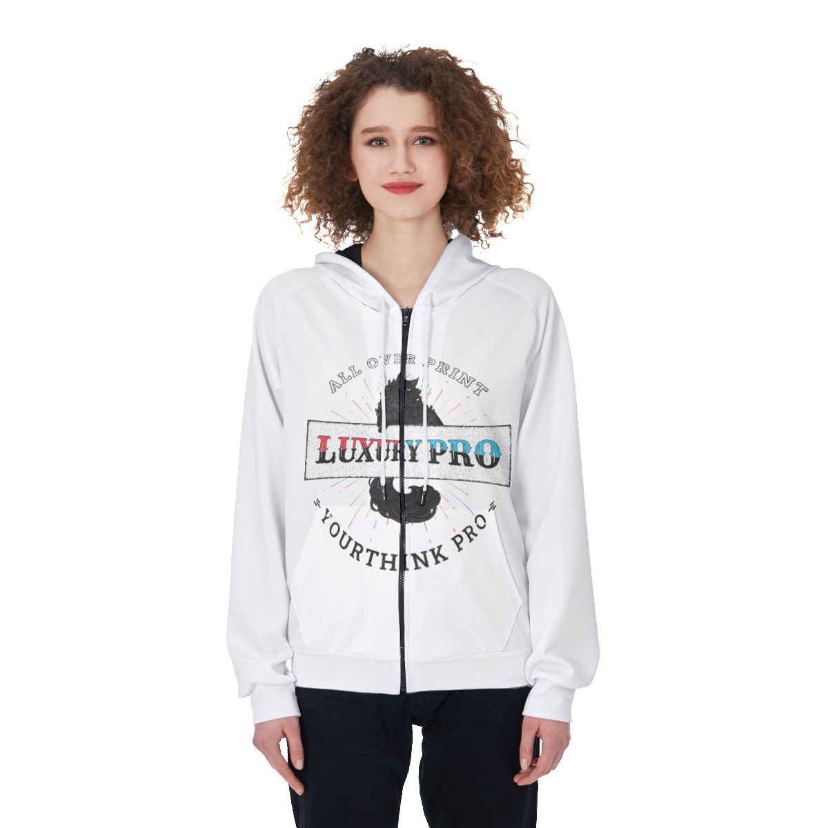 Women's Raglan Zip Up Hoodie