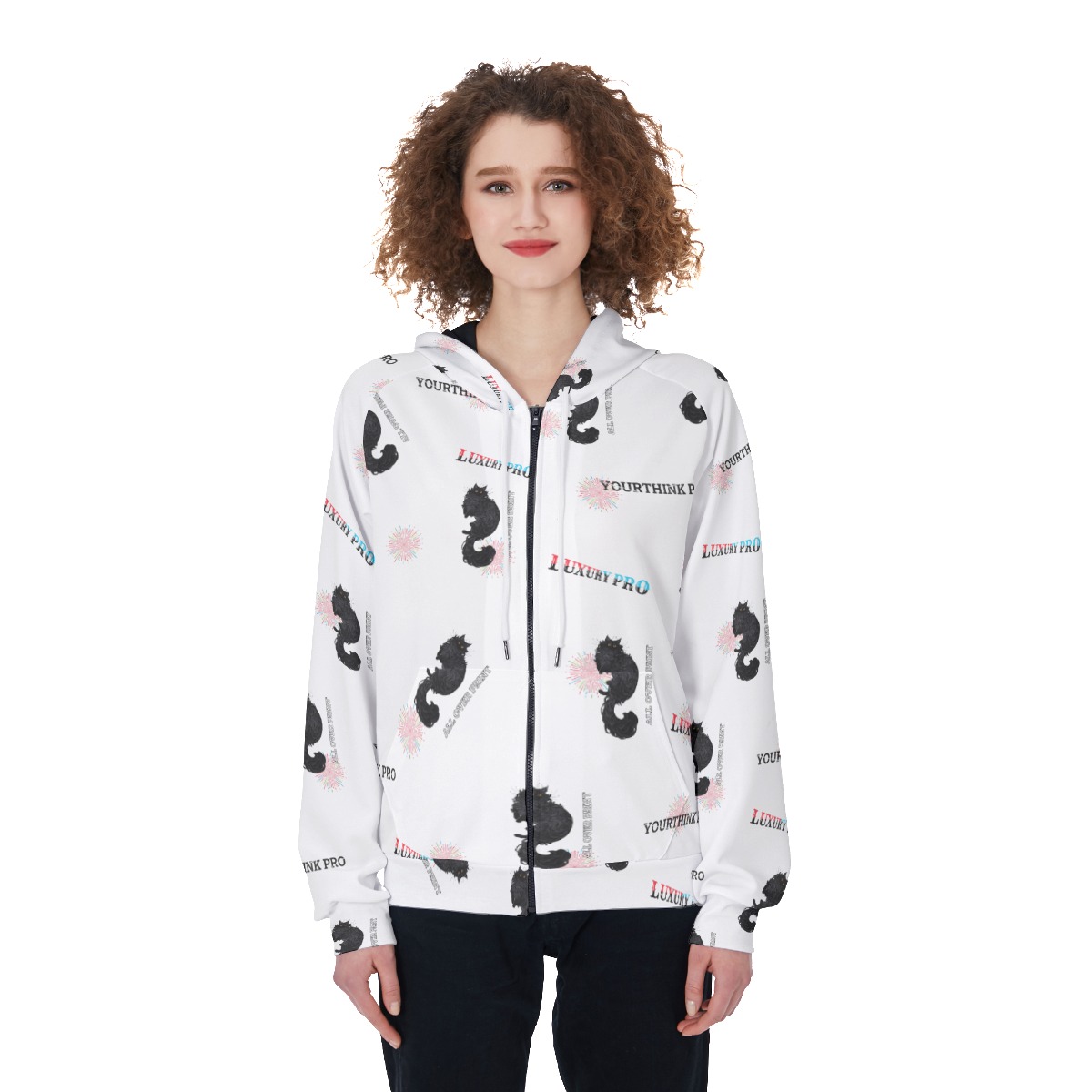 Women's Raglan Zip Up Hoodie