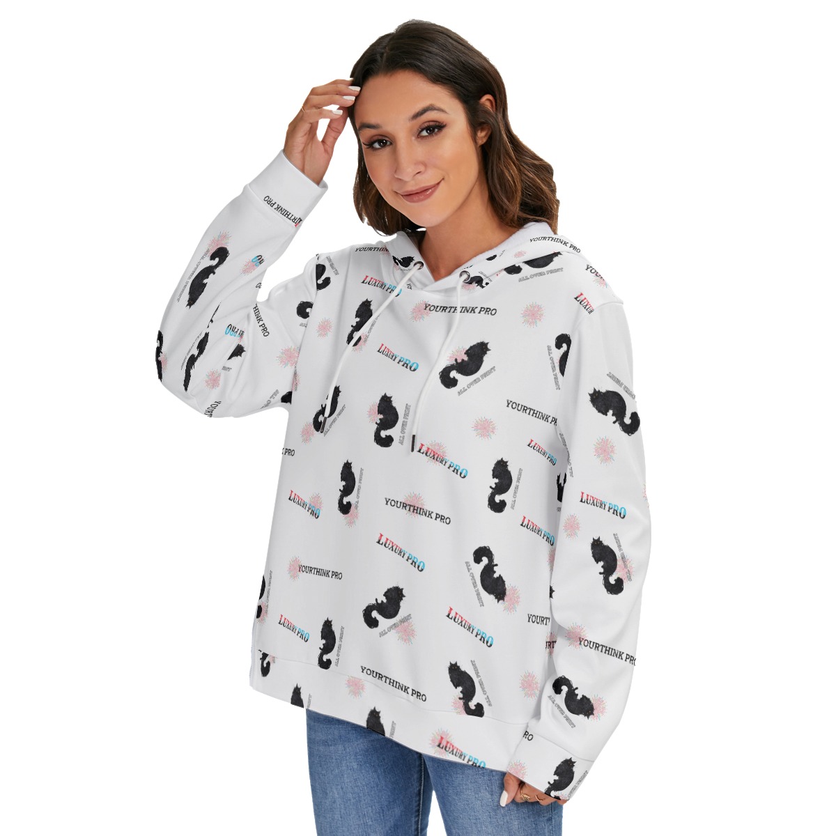 Women's Heavy Fleece Zip-on-the-Side Hoodie