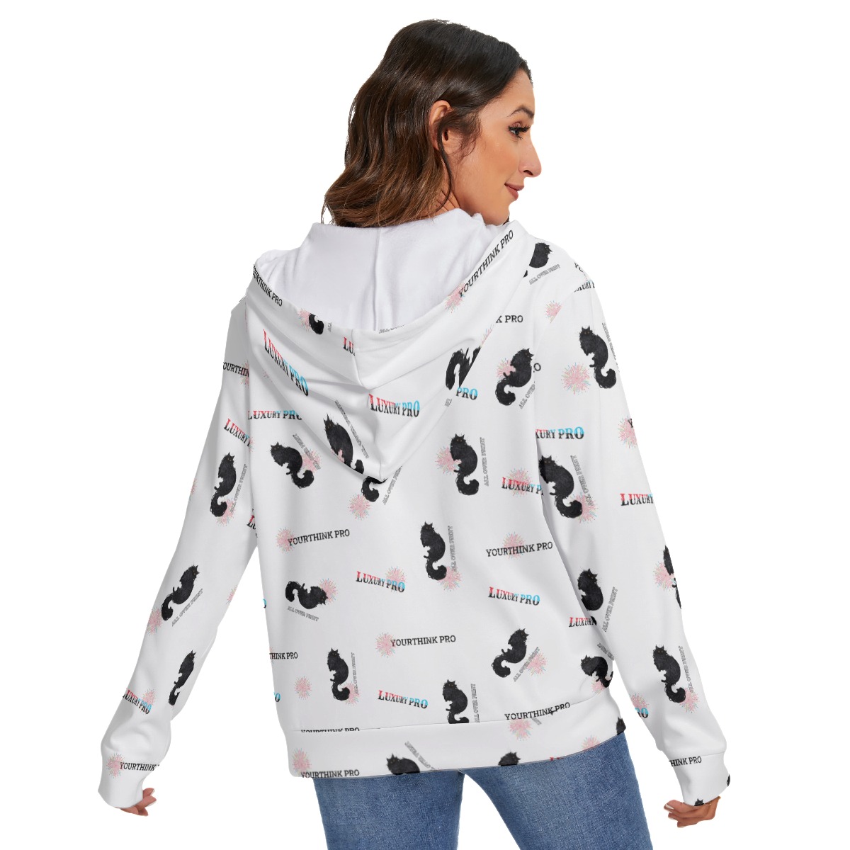 Women's Heavy Fleece Zip-on-the-Side Hoodie