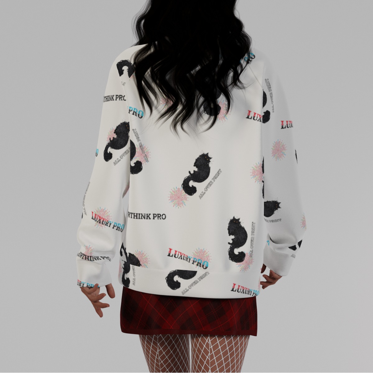 Women's Round Neck Raglan Sleeve Sweatshirt