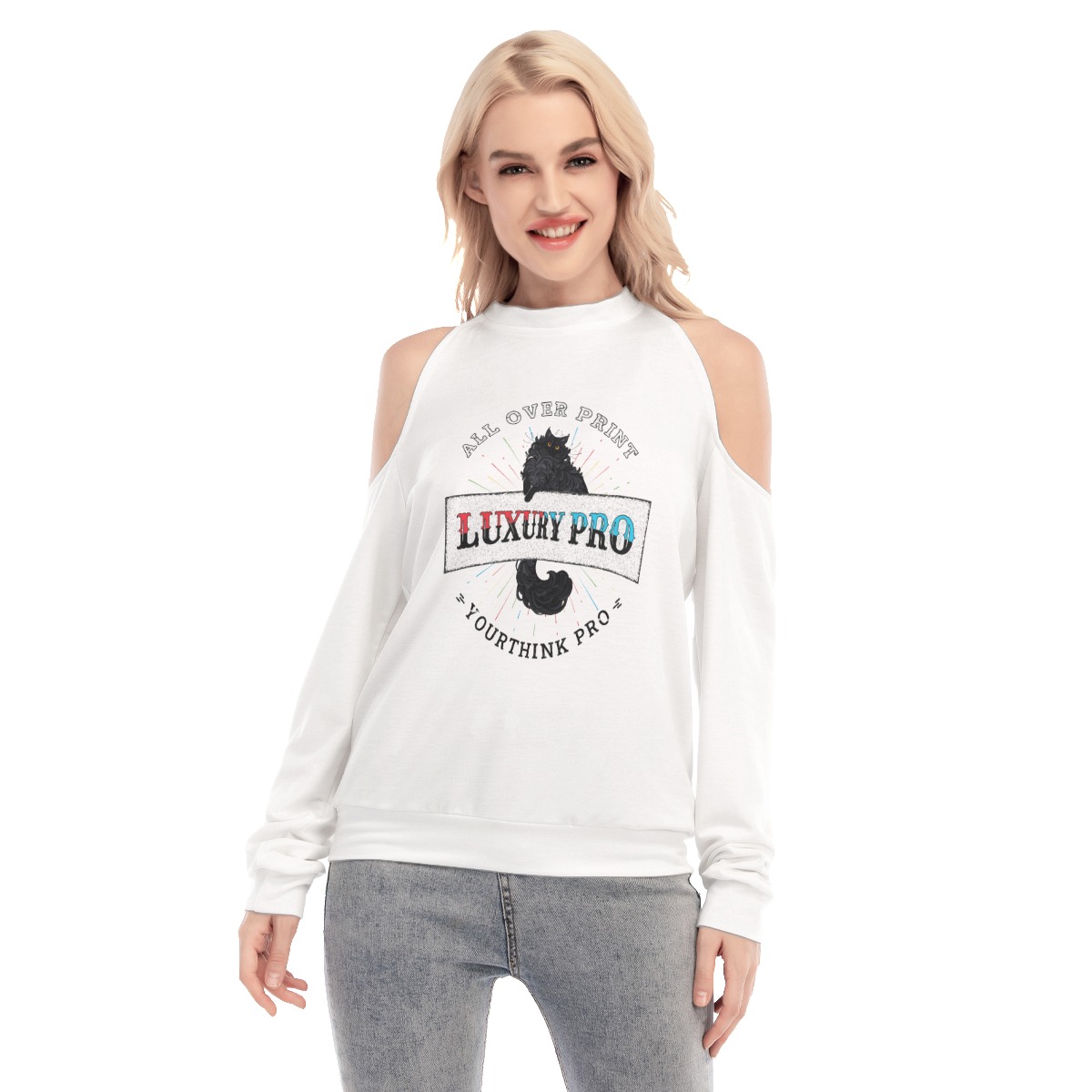 Women's Cold Shoulder Sweatirt