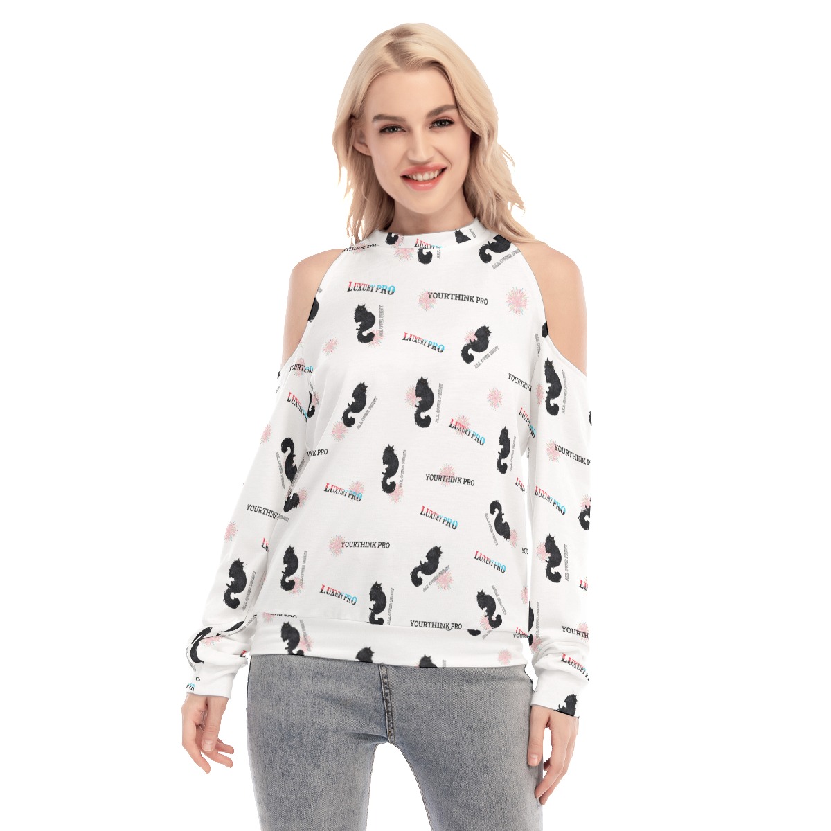 Women's Cold Shoulder Sweatirt