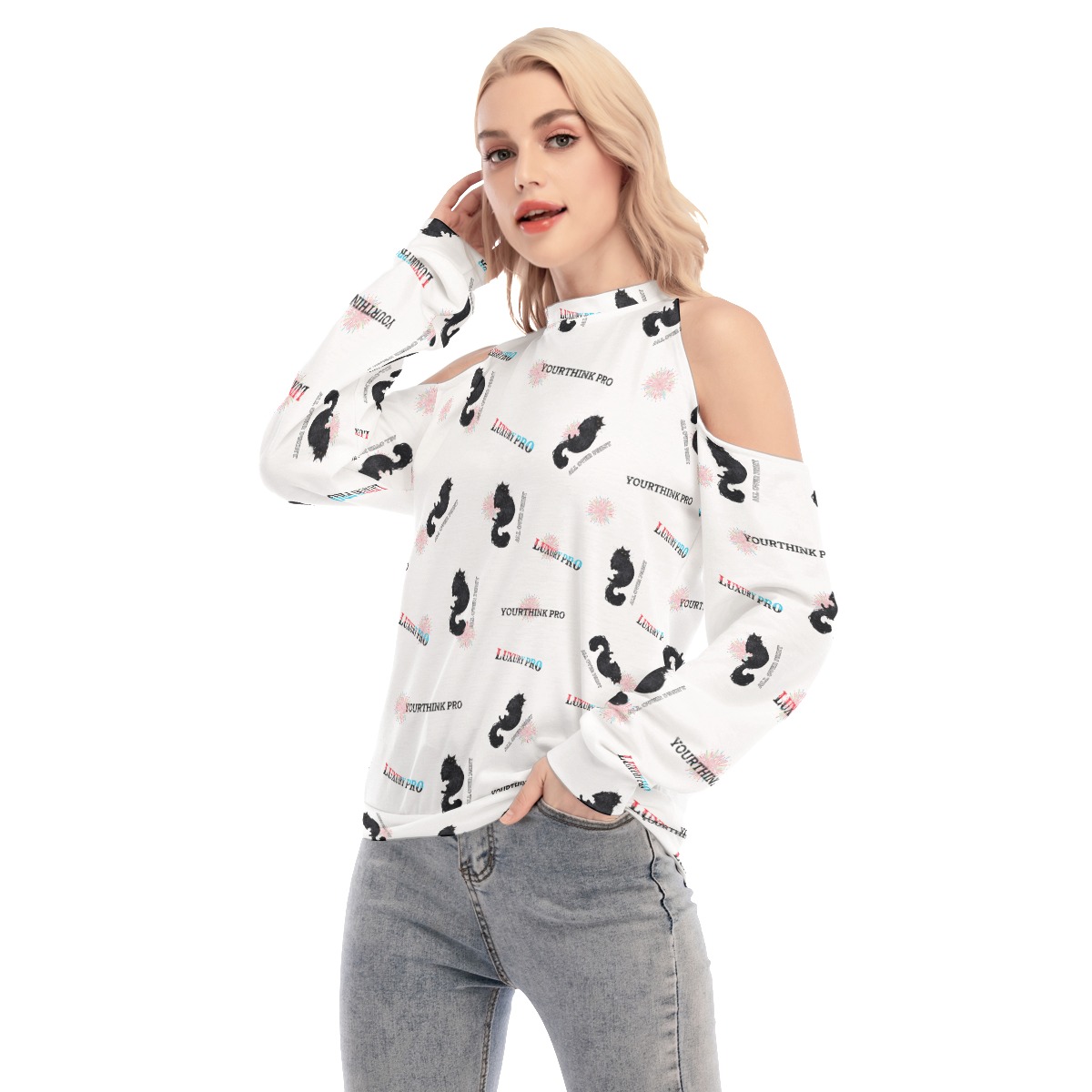 Women's Cold Shoulder Sweatirt