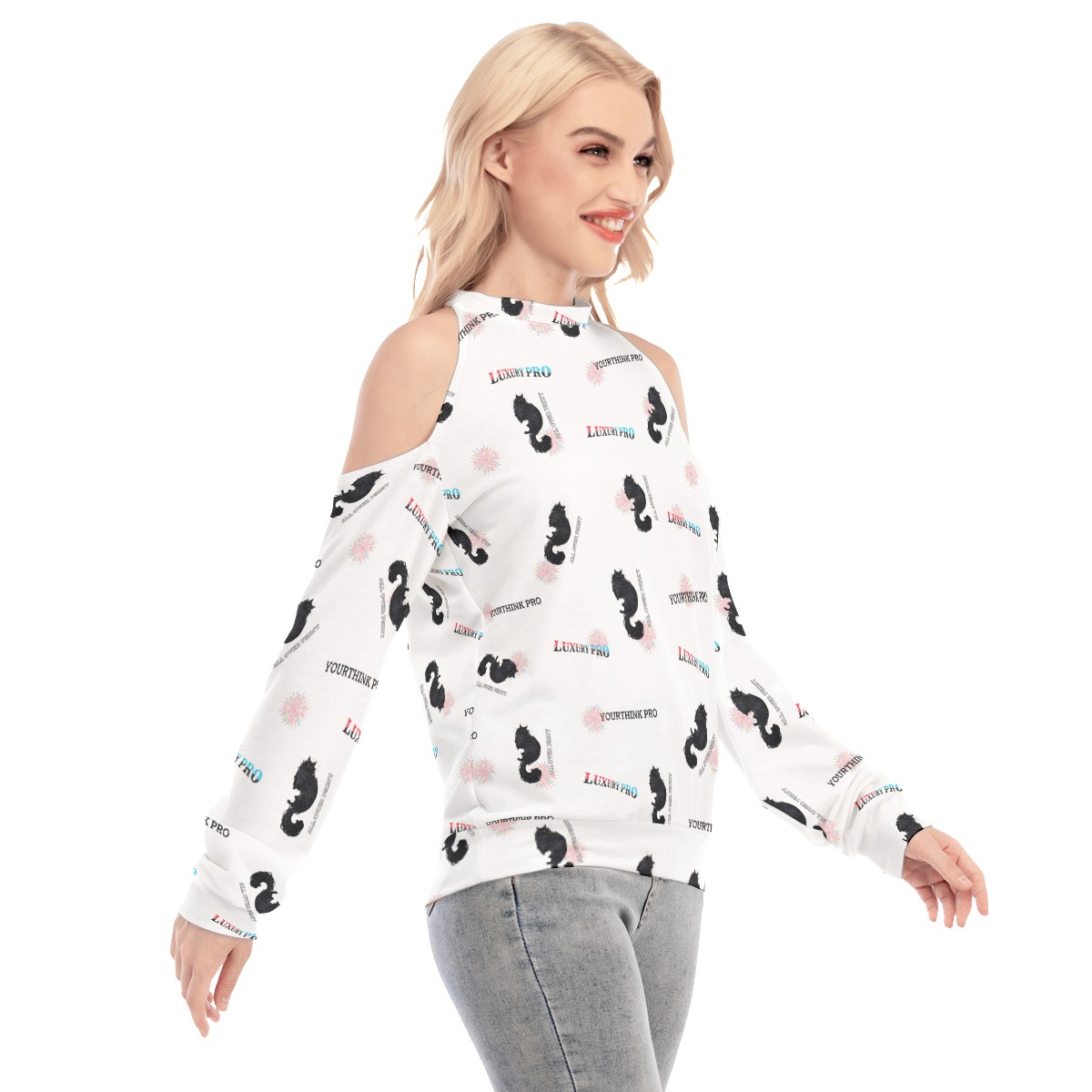 Women's Cold Shoulder Sweatirt