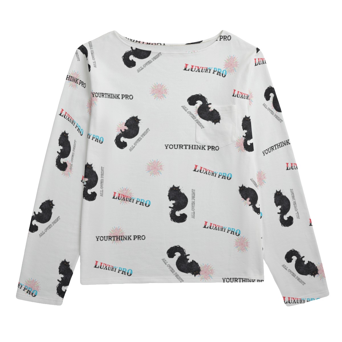 Unisex Boat Neckline Sweatshirt With Chest Pocket | 310GSM Cotton