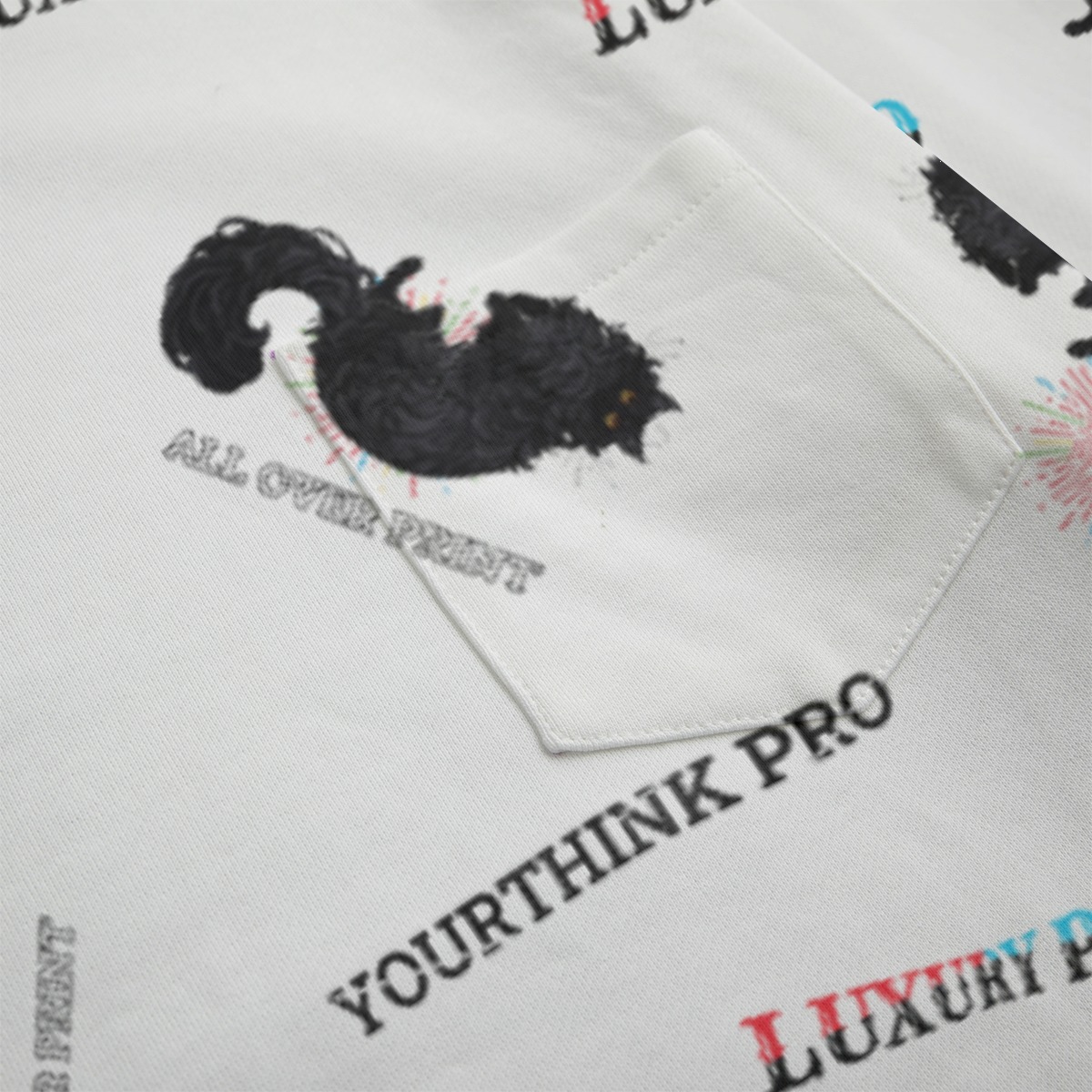 Unisex Boat Neckline Sweatshirt With Chest Pocket | 310GSM Cotton