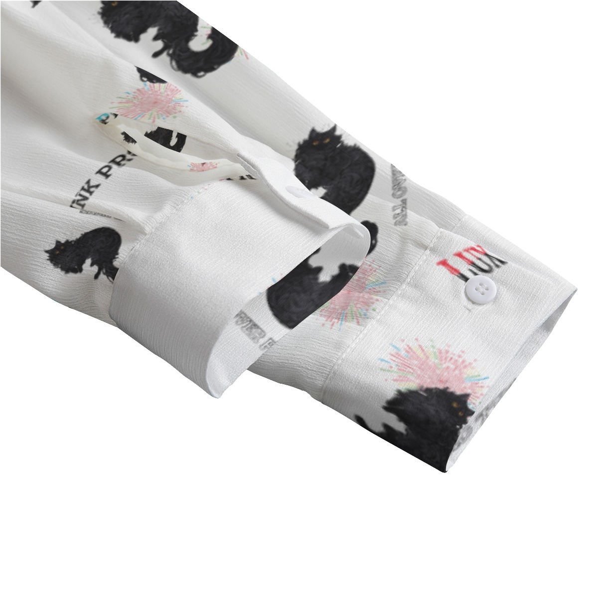 Women's Loose Elastic-Back Shirt With Long Sleeve