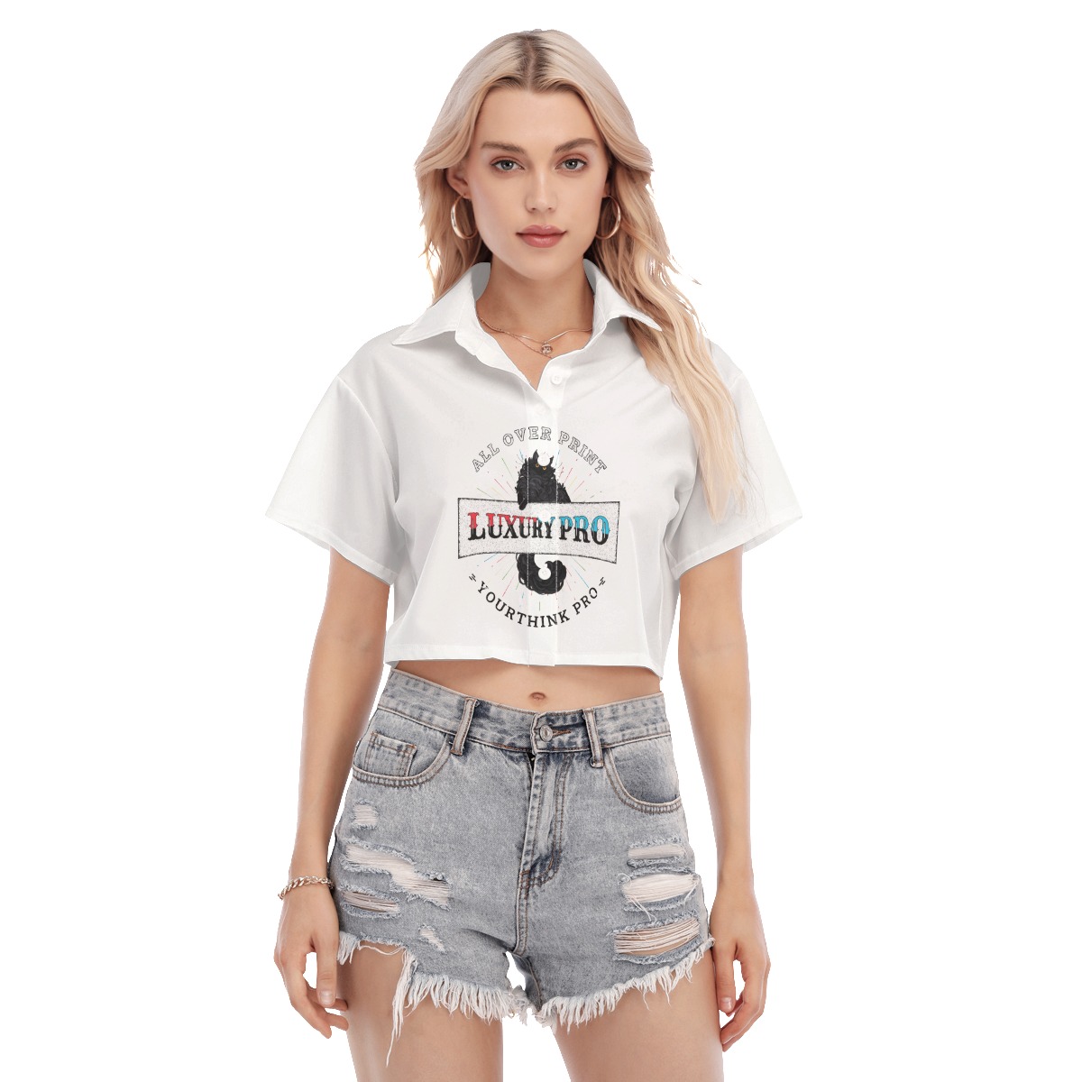 Women's Cropped Shirt