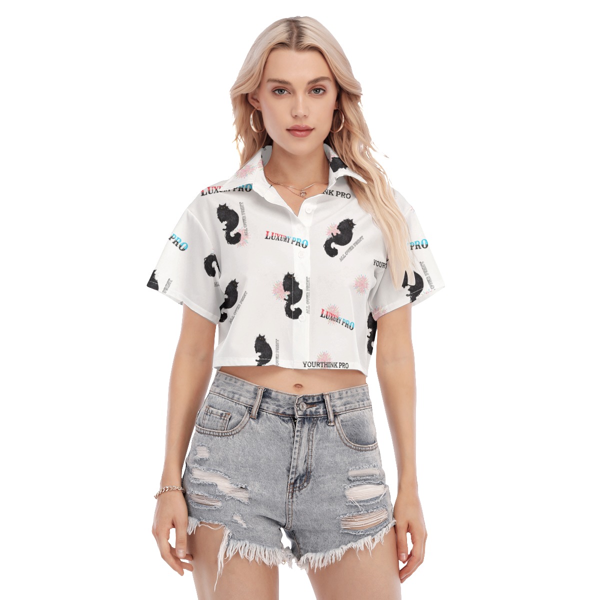 Women's Cropped Shirt