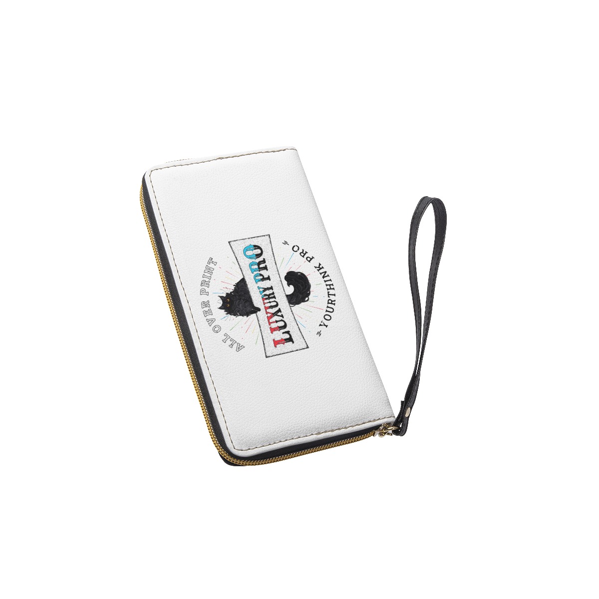 Long Wallet With Black Hand Strap