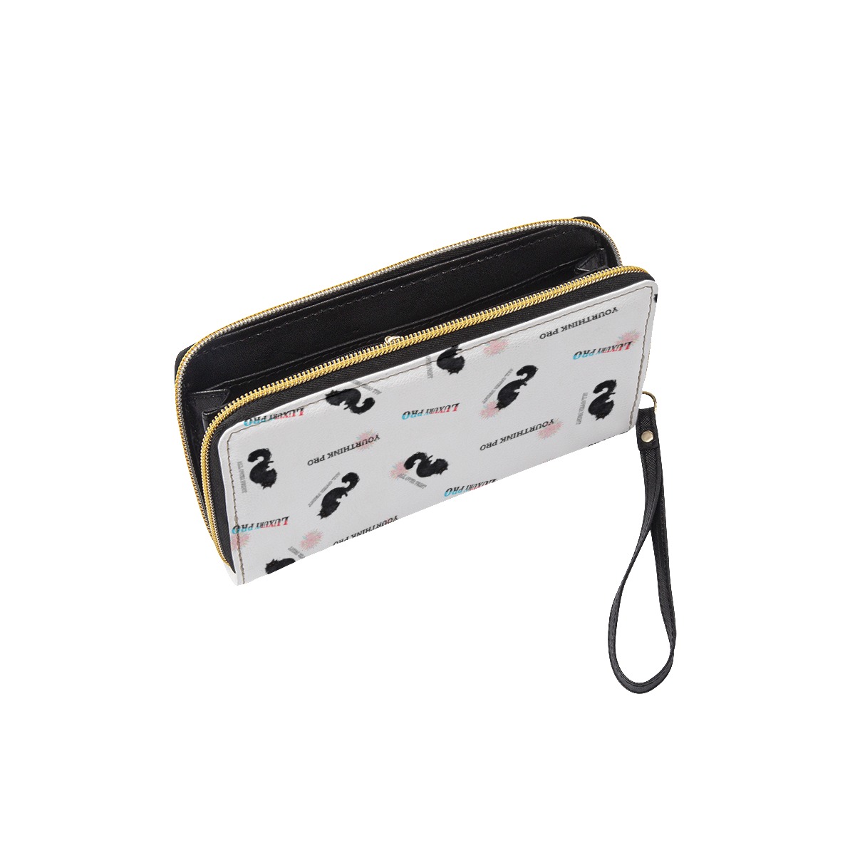 Long Wallet With Black Hand Strap