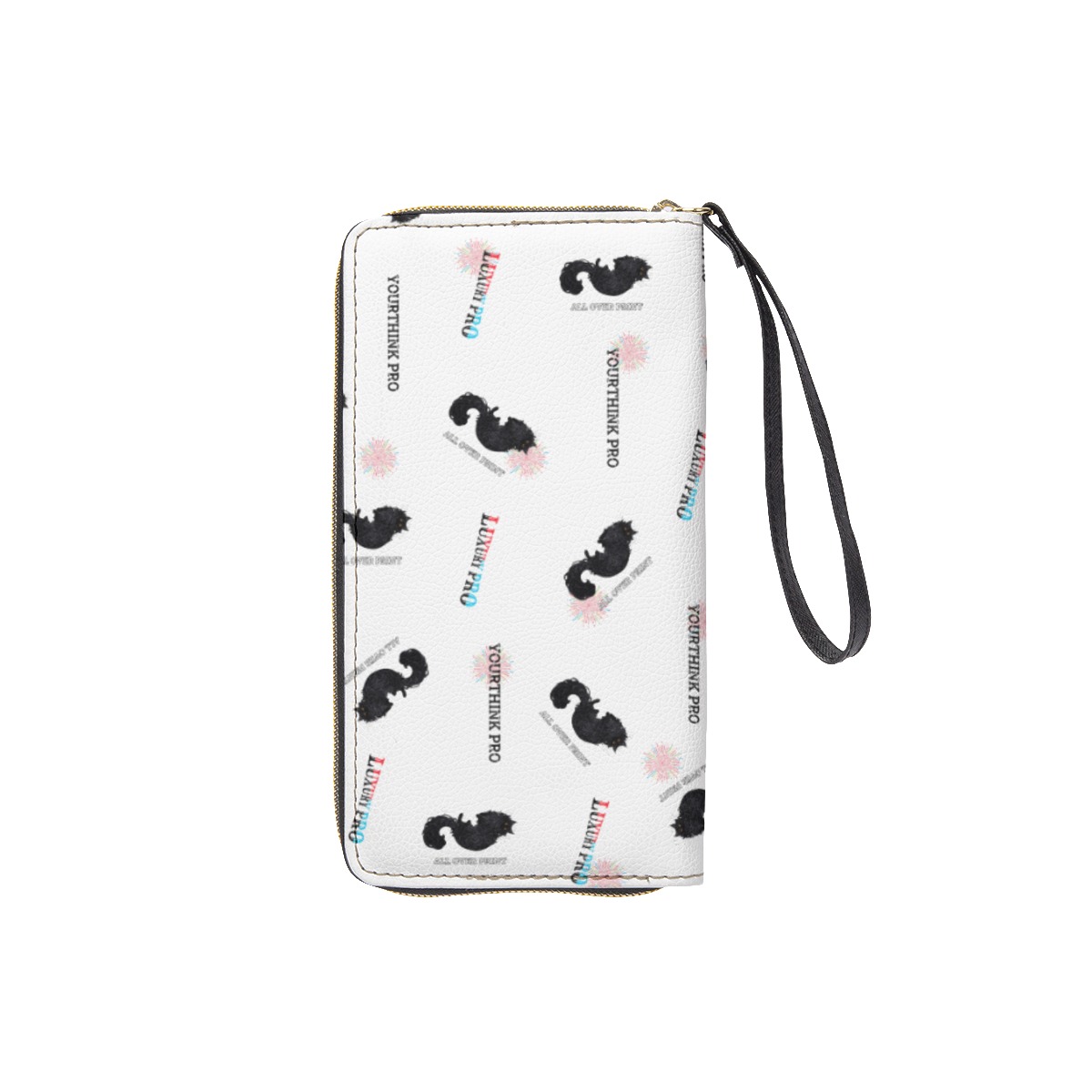 Long Wallet With Black Hand Strap