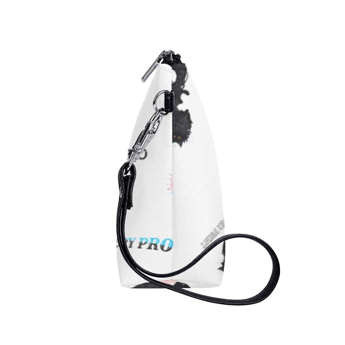 Cosmetic Bag With Black Handle