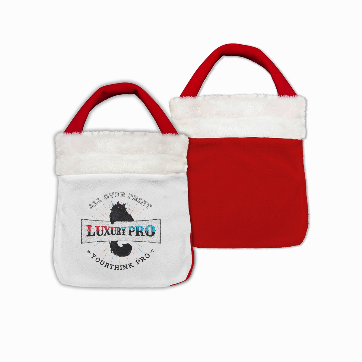 Single-Side Printing Christmas Reticule