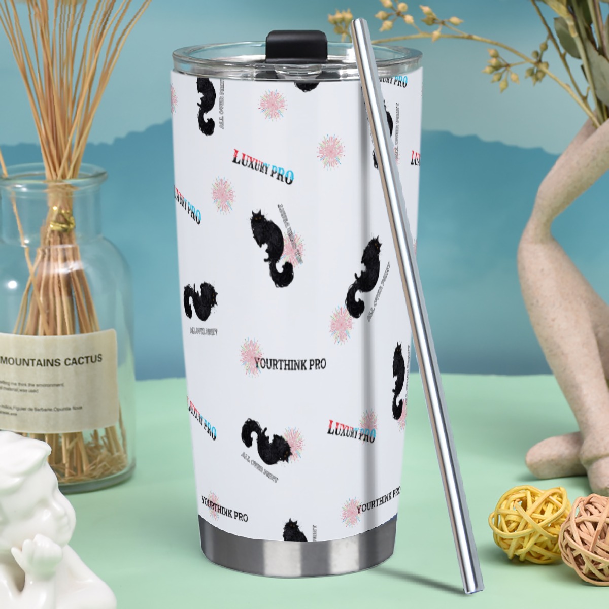 Tumbler 20oz (with Straw)