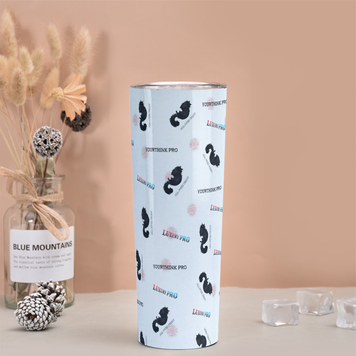 Skinny Tumbler Stainless Steel with Lids 30OZ