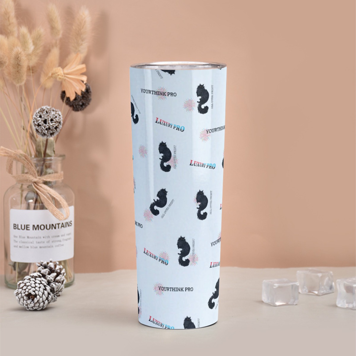 Skinny Tumbler Stainless Steel with Lids 30OZ