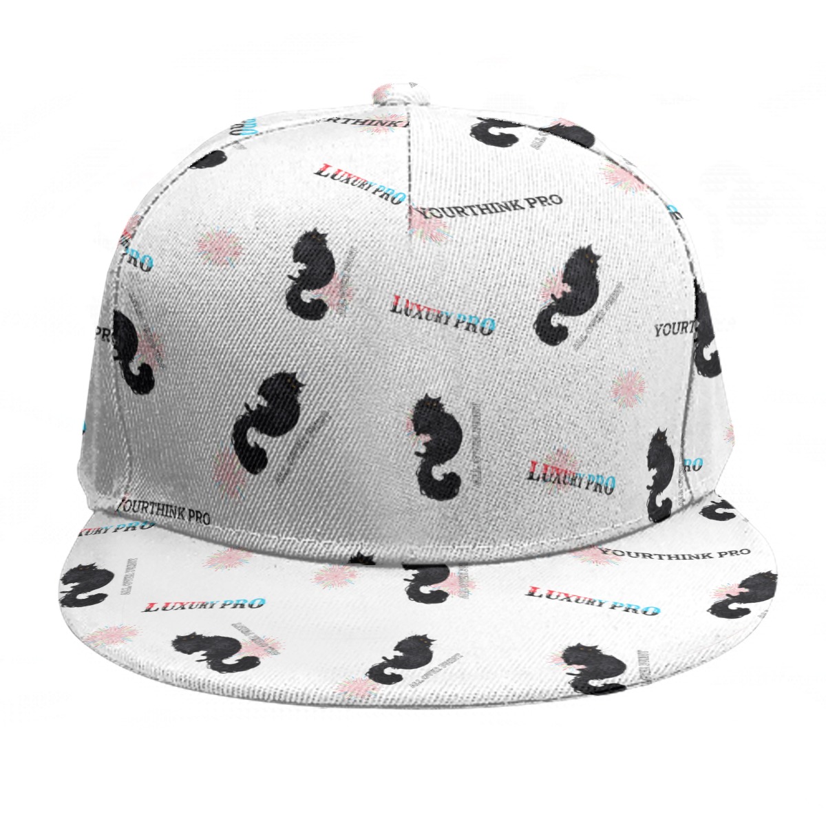 Baseball Cap With Flat Brim