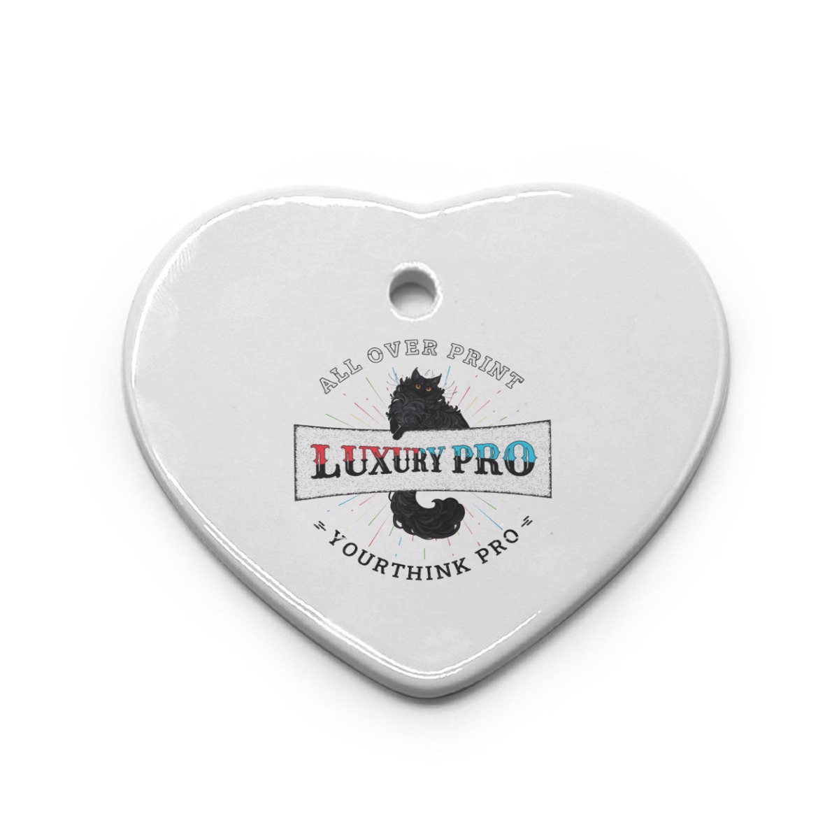 Heart Shaped Christmas Ceramic Decoration Ornaments