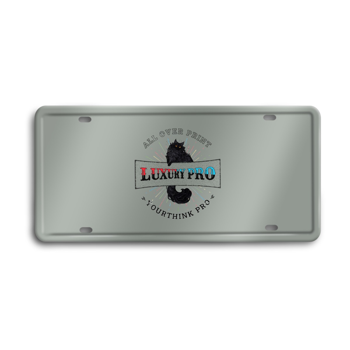 Vintage License Plate Decoration Painting