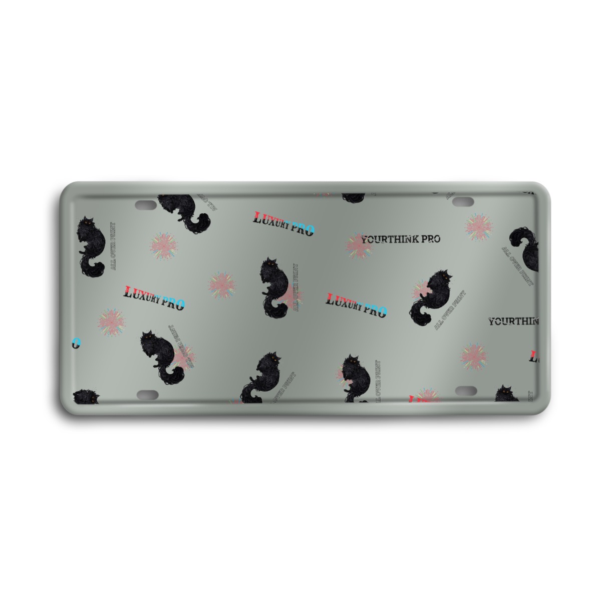 Vintage License Plate Decoration Painting