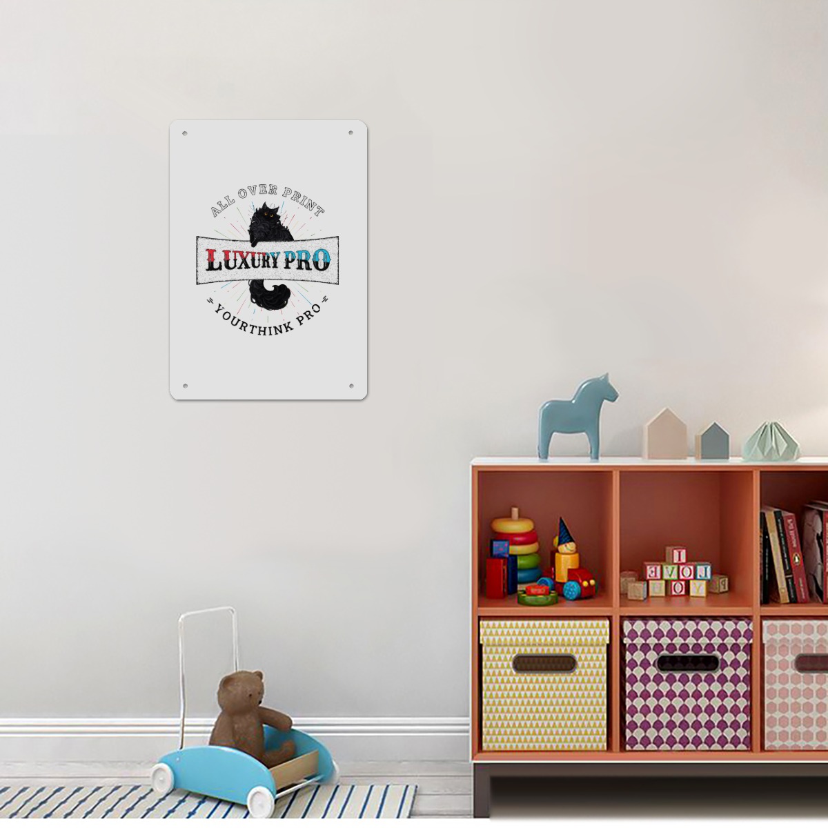 Thickend Rectangular Iron Wall Painting