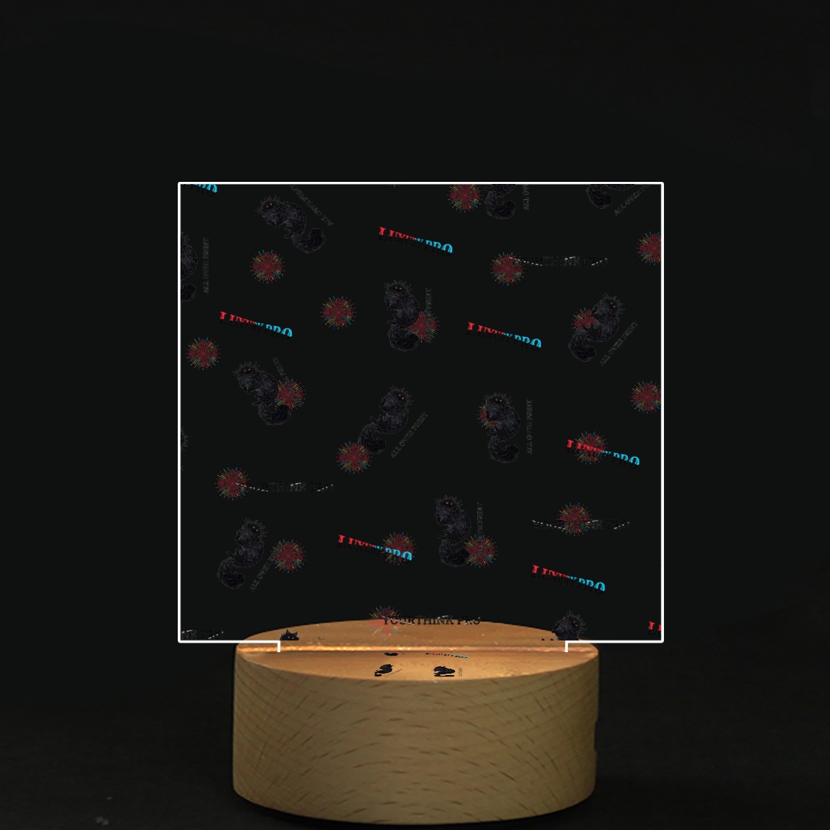 Square Shape Acrylic board with Light