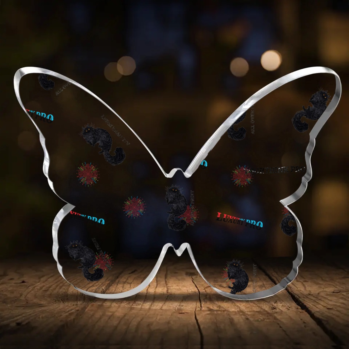 Butterfly Shaped Acrylic Desktop Ornament