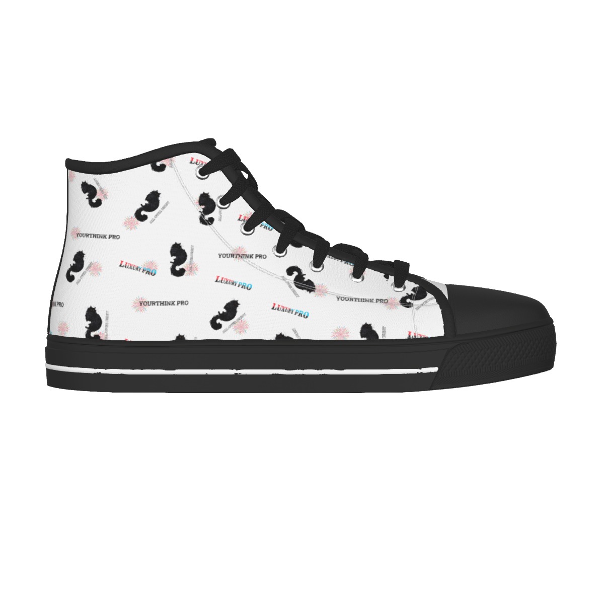 Black Sole Canvas Shoes