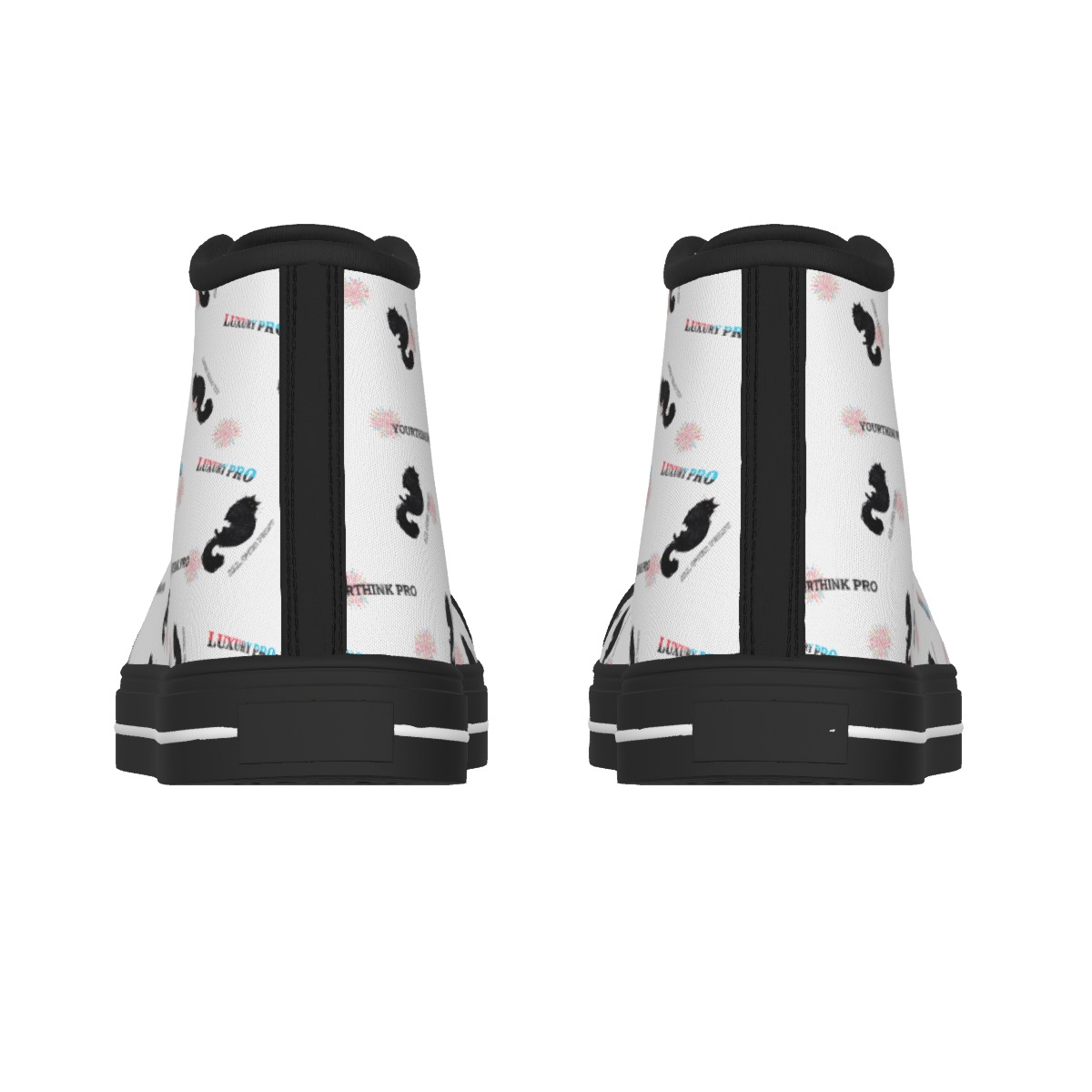 Black Sole Canvas Shoes