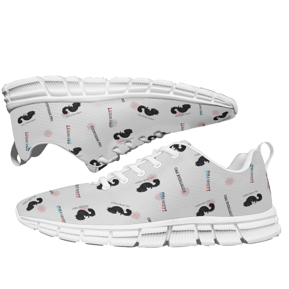 Sports Shoes With White Sole