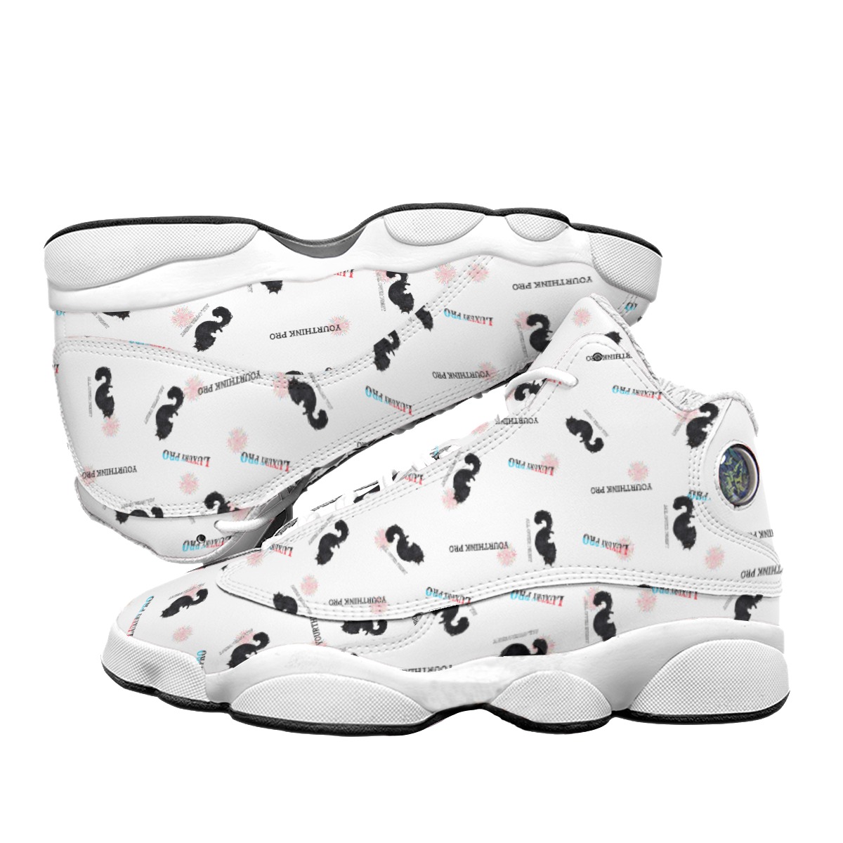 Curved Basketball Shoes With Thick Soles