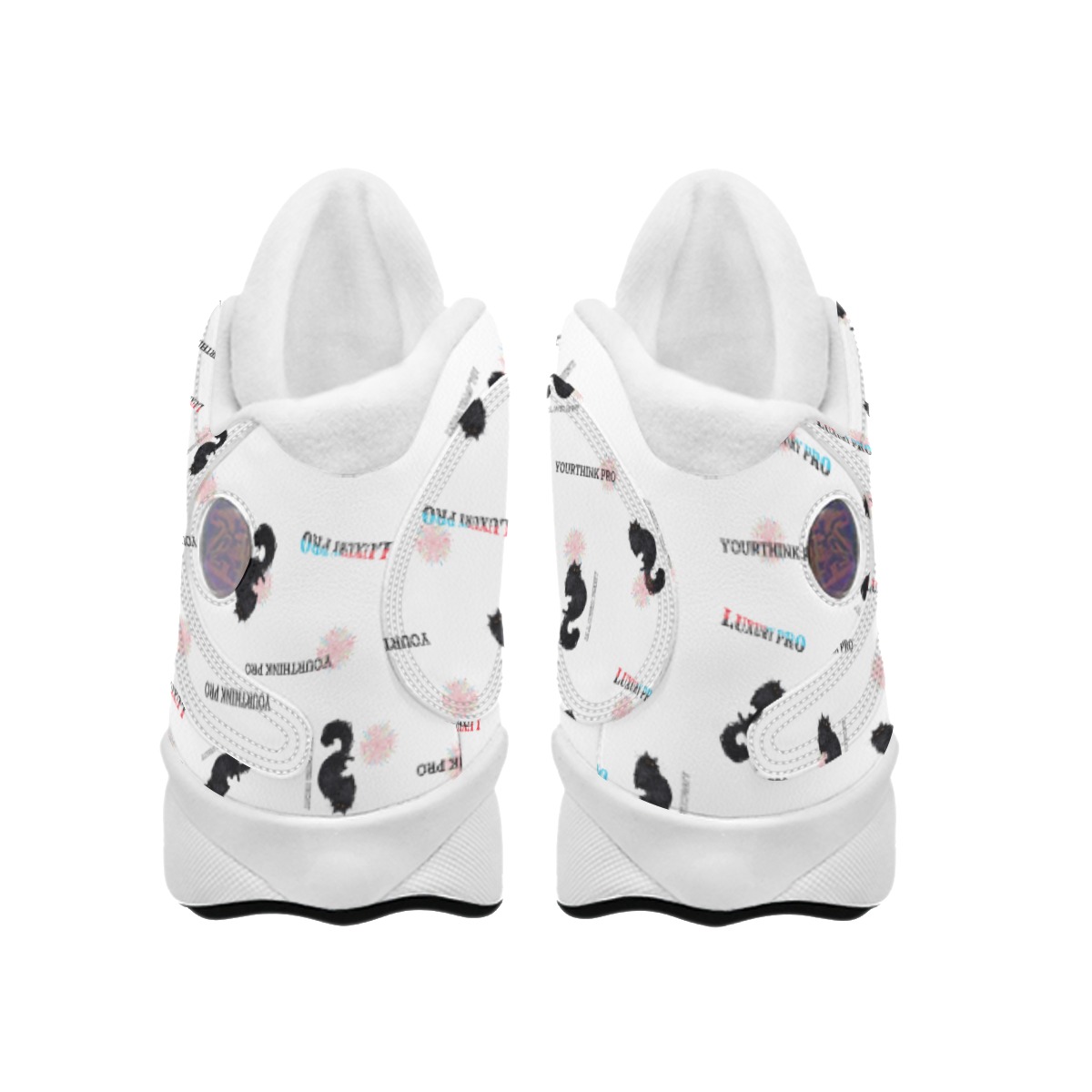 Curved Basketball Shoes With Thick Soles