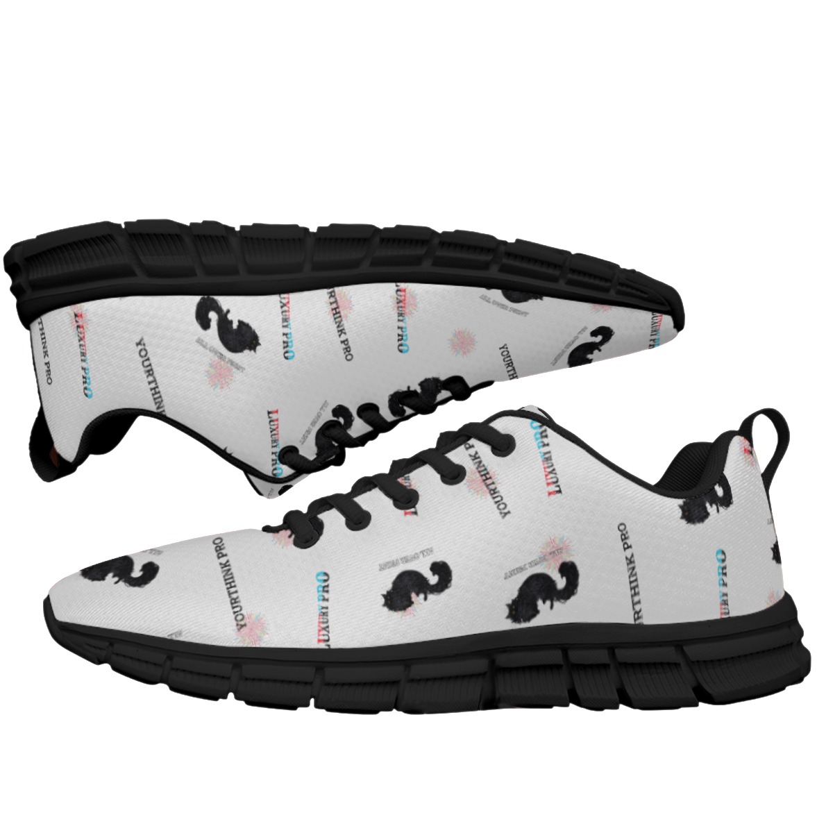 Sports Shoes With Black Sole