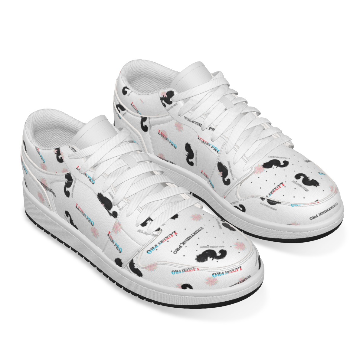 Low State Leather Stitching Shoes