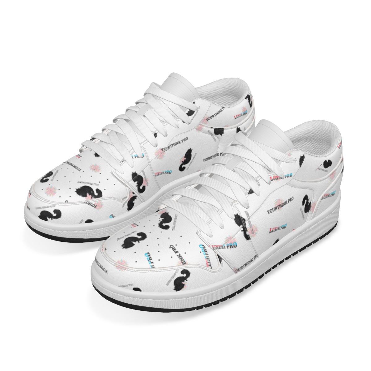 Low State Leather Stitching Shoes