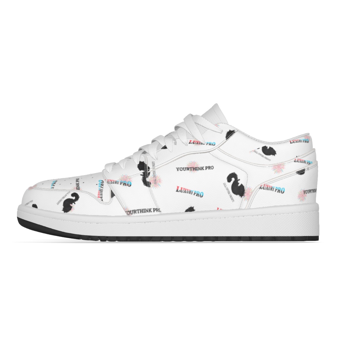 Low State Leather Stitching Shoes