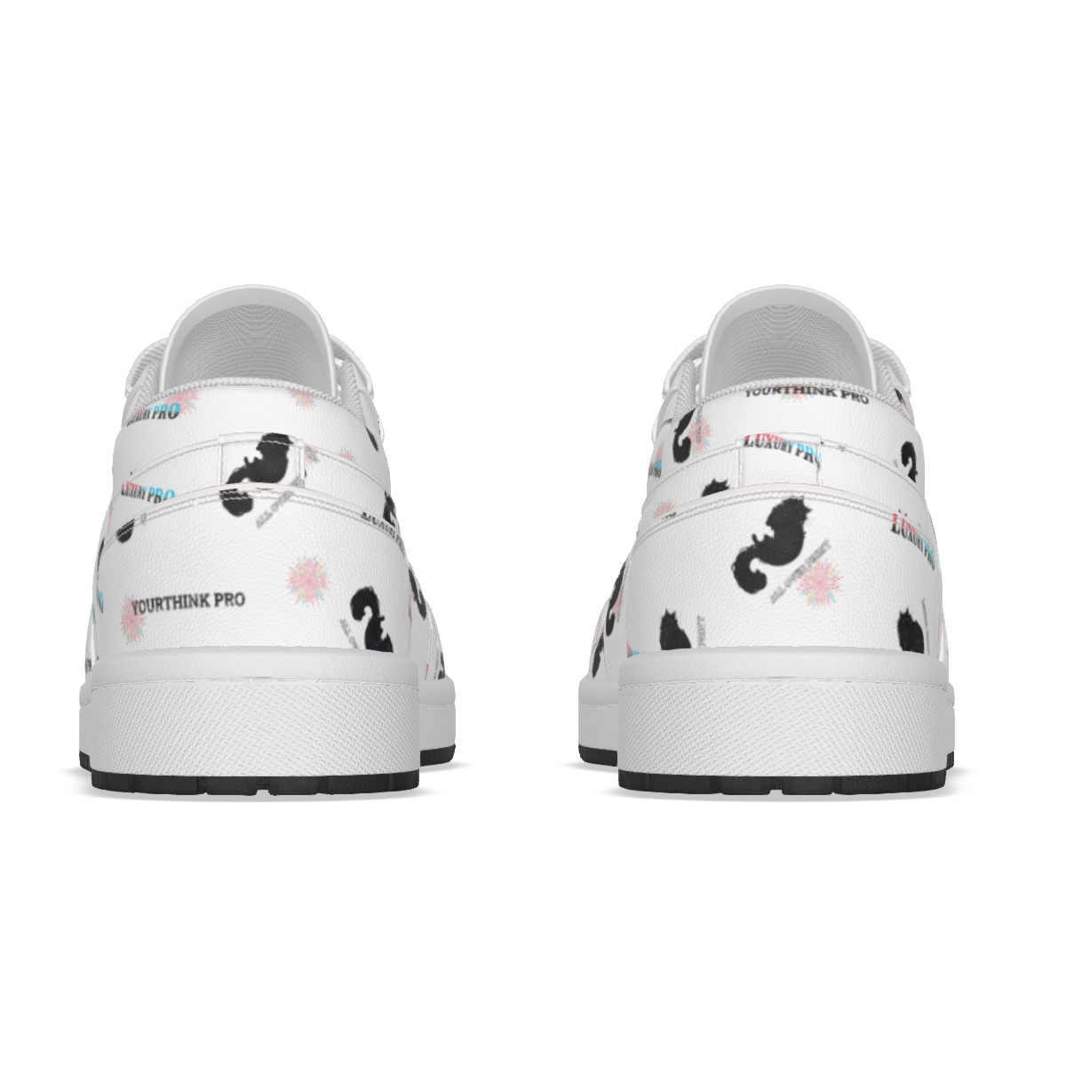 Low State Leather Stitching Shoes