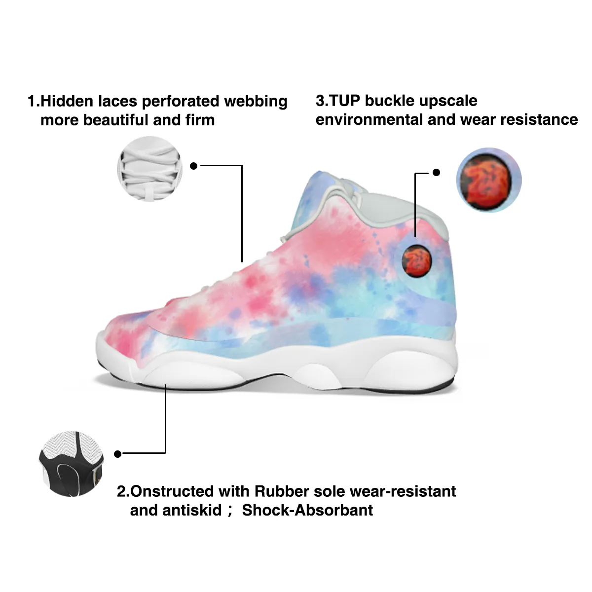 Women's Curved Basketball Shoes With Thick Soles