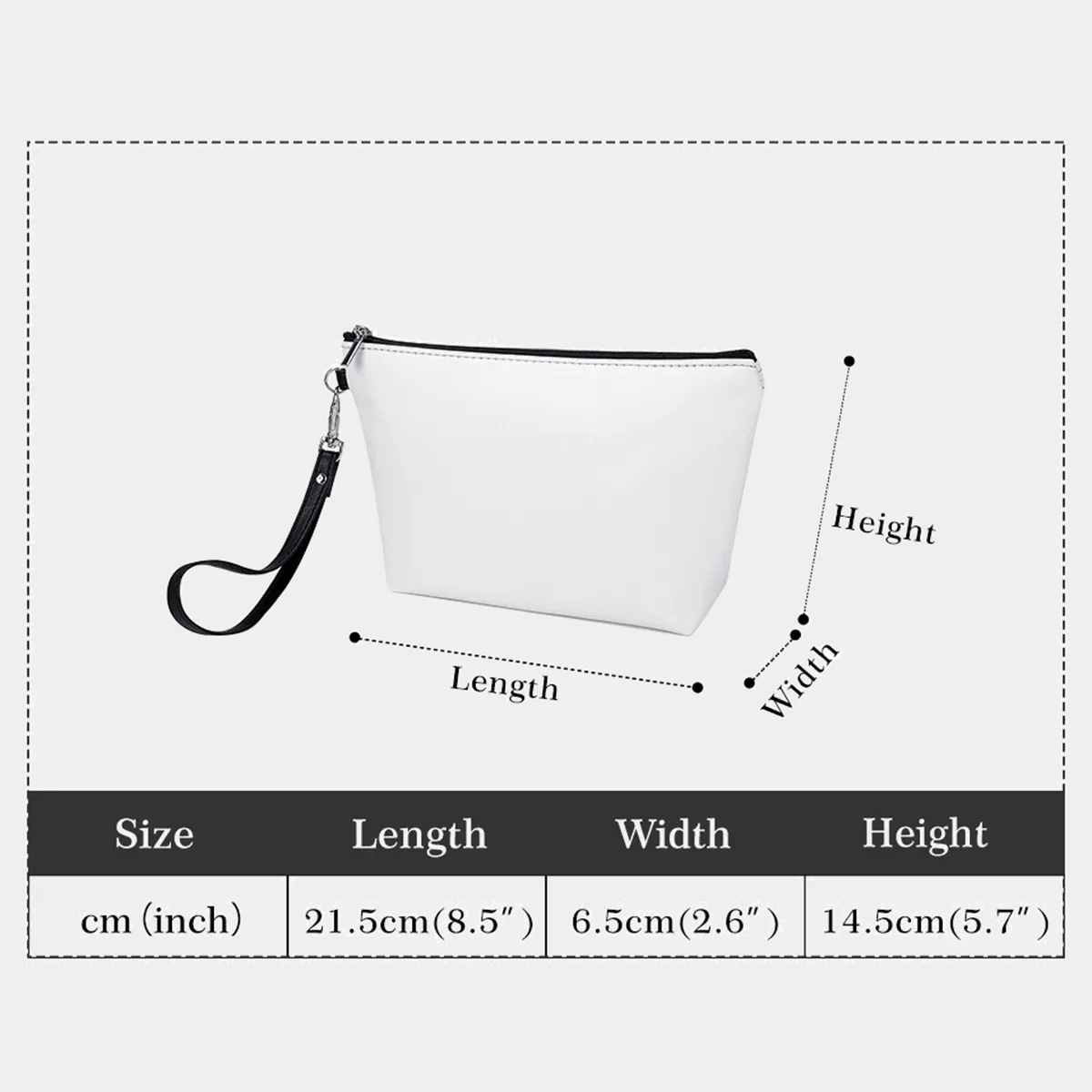 Cosmetic Bag With Black Handle