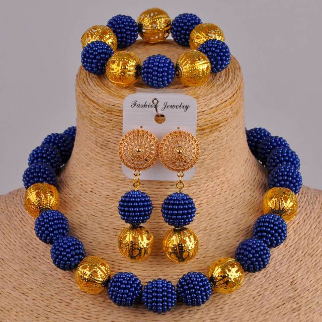 purple costume african jewelry set simulated pearl african beads set nigerian set FZZ59