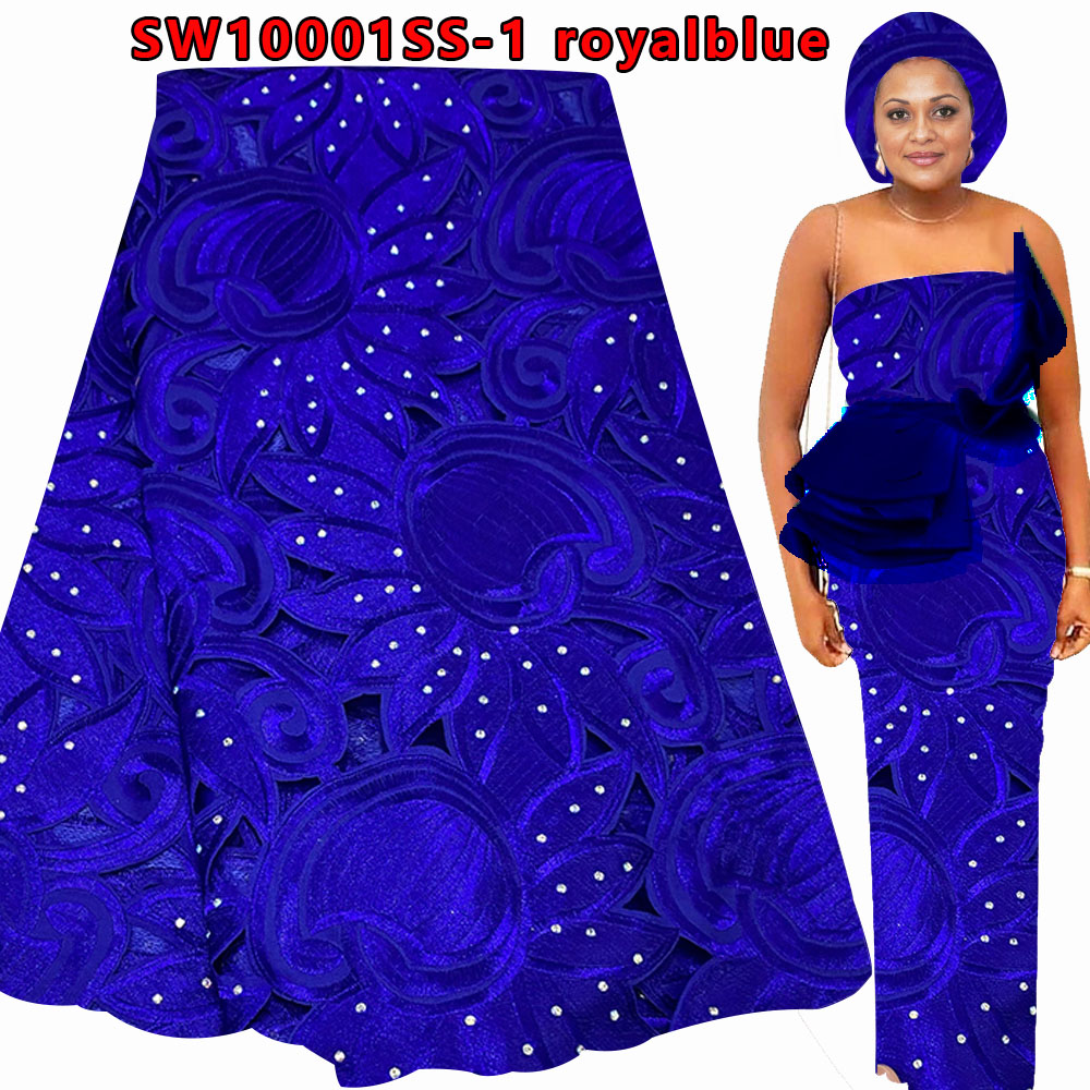 Hot fashion Tulle lace fabric African French net lace Ankara for wholesale SW10001