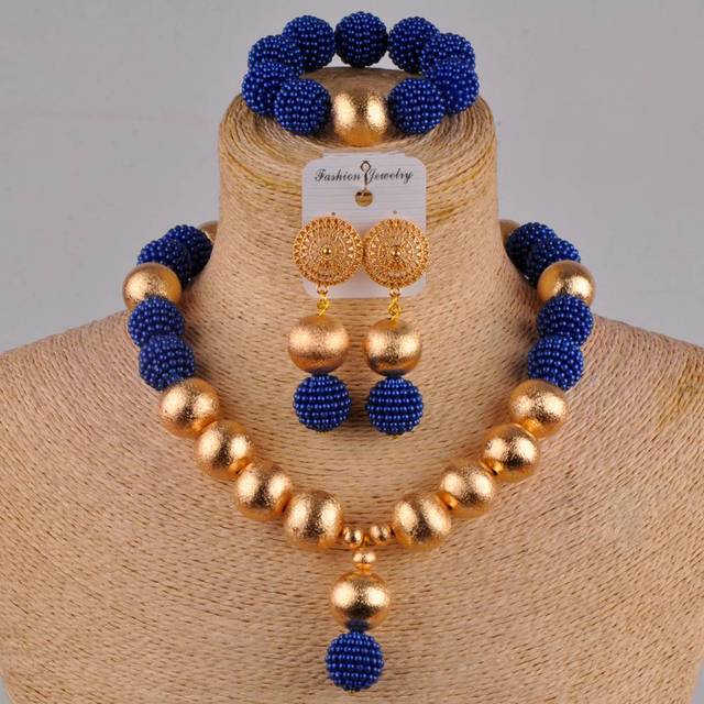Fuchsia pink african necklace set nigerian wedding african beads jewelry set for women FZZ38-01