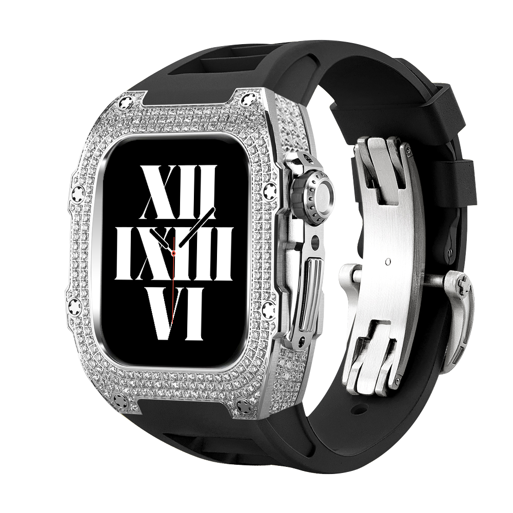 AZMAX imitation diamond case strap, suitable for iwatch SE/4/5/6/7/8, 
