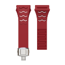 red strap+silver clasp