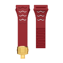 red strap+golden clasp